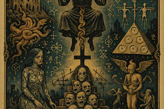 design a vintage horror movie poster