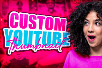 design catchy youtube thumbnail