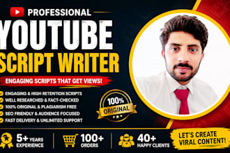 be your professional youtube video scriptwriter for compelling script writing