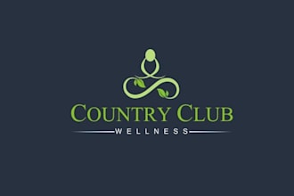 do a wellness center elegant great logo for old country club
