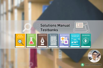 provide test bank or solutions manual for all subjects