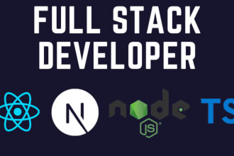 be your fullstack developer reactjs typescript node mongodb