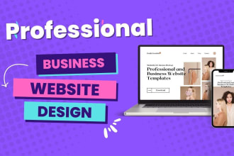 develop professional website and premium business website