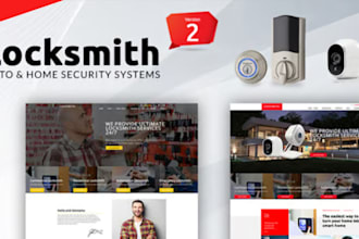 build locksmith website or locksmith landing page for locksmith lead
