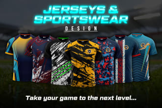 design sublimation esports and sports jersey design
