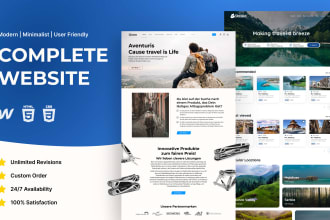 do complete website design and development