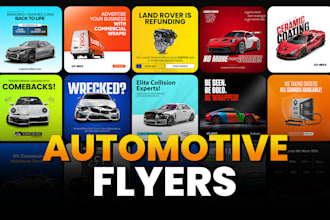 design automotive ad flyers custom flyers car ads car flyers brochure car banner