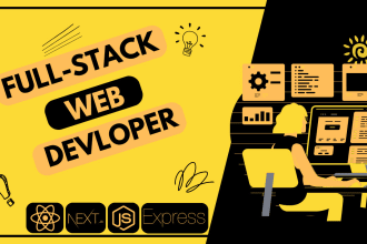 be your full stack web developer using react, next js, node, express and mongodb