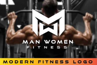 design minimalist gaming, sports, gym and topnotch fitness logo