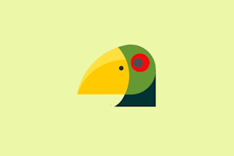 design bird logo with satisfaction guaranteed