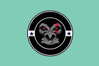 design gorilla logo with express delivery