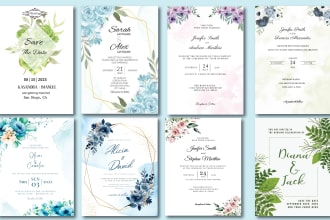 expertly designed wedding invitation cards to set the tone for your big day