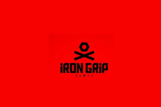 design excellent better iron grip games logo