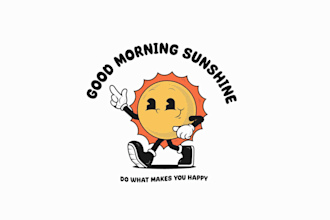 create vintage mascot illustration and tshirt design