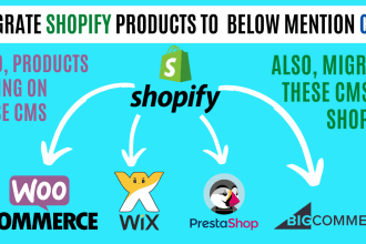 migrate shopify store to woocommerce wix prestashop and bigcomerce