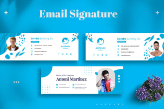 do design and code clickable email signature or HTML email signature