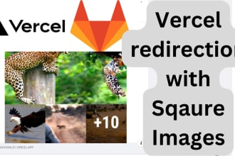 create vercel redirection with square image for wordpress