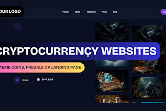 create a website for your crypto coin or token