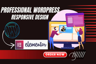 design redesign clone duplicate responsive wordpress website with elementor pro