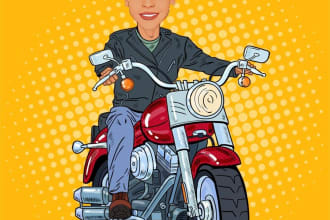 do a cartoon character for you and the kids