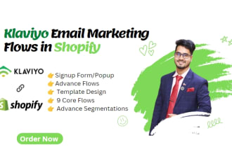 setup advance email marketing automation flows in klaviyo for shopify