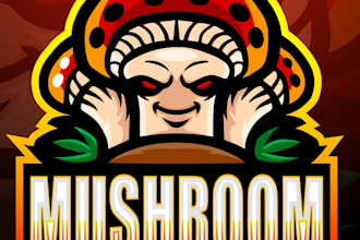 design creative mushroom logo for your business