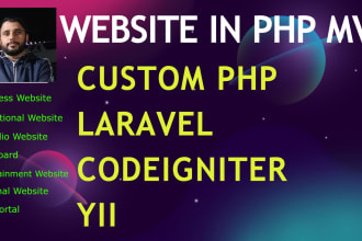 develop website in PHP mvc