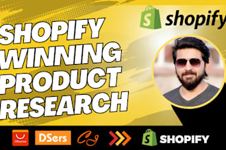 do shopify winning product research for ecommerce store
