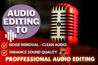 remove background noise, enhance sound quality of your audio
