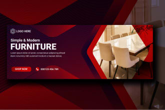 create a facebook cover photo social media banner design