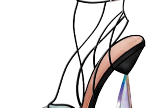 design stylish footwear, sneakers and footwear illustration