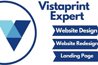 design amazing vistaprint website, kajabi website