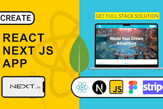create a professional react or next js app