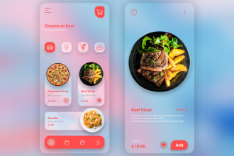 design modern app UI and wireframe prototype mockup