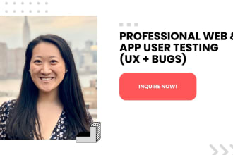 test and review your website or mobile app UX