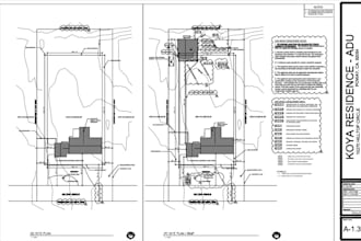 draw site plan and landscape design plan blueprint for permit very fast