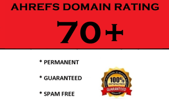 help you increase domain rating 70 plus