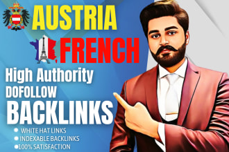 build austria french high da authority seo dofollow backlinks service