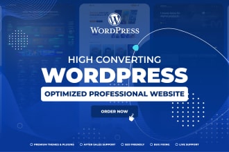 design wordpress website and build wordpress website