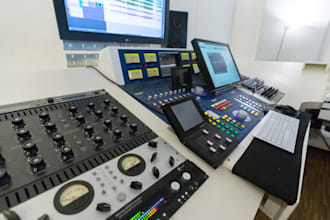 mix and master your song per industry standard, analog equipment