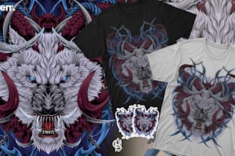 create unique and impressive animal illustration designs for your products