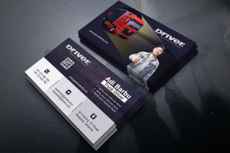 design trucking transport logistics business cards