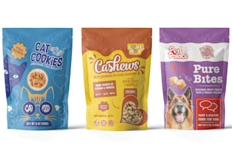 do pouch design, packaging design, pet food packaging and label design