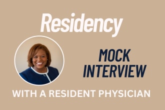 do a residency mock interview to complement your eras application