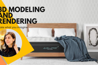 model and render your furniture, bed, sofa, chair, armchair, and mattress