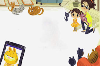 draw children books and cover illustration
