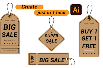 design a neck label, clothing pricing tag or hang tag for your t shirt
