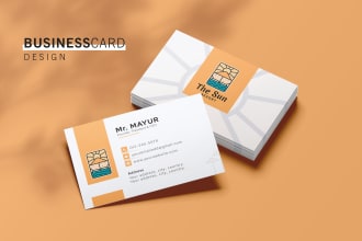design creative business cards and stationery