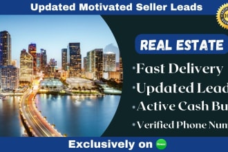 provide motivated seller leads and active cash buyer leads with skip tracing