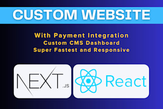 create your website using reactjs, nextjs, nodejs and redux